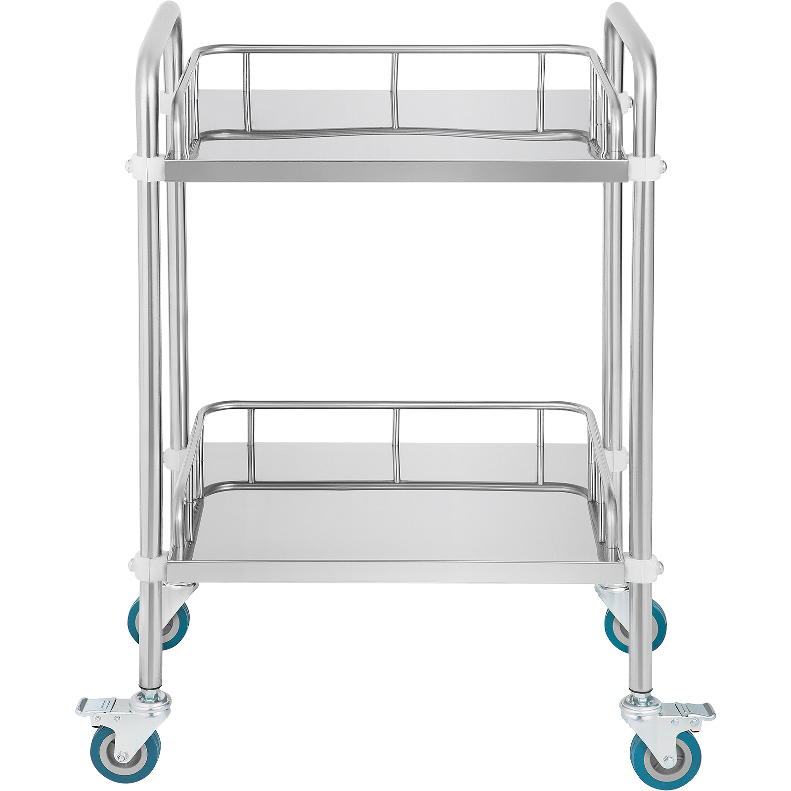 SKYSHALO 2 wheeled laboratory carts, stainless steel rolling carts