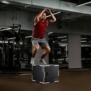 SKYSHALO 20/18/16 Inch 3 in 1 Plyometric Jump Box Fitness Exercise Plyo Box Wooden