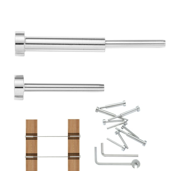KFFKFF 20 Pack Invisible Cable Railing kit T316 Stainless Steel 1/8" Stud End