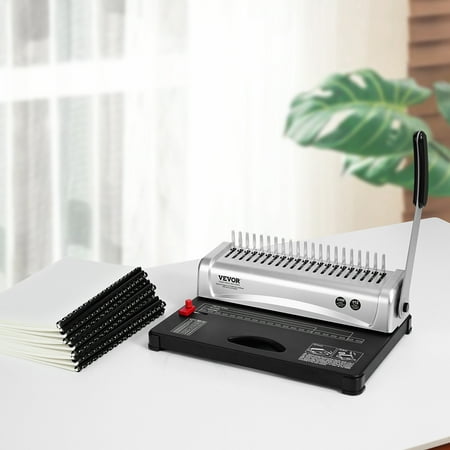 KFFKFF 21-Hole Comb Binding Machine with 100 Pieces Binding Spines