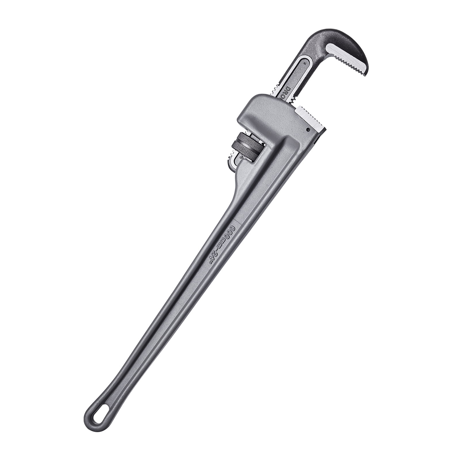SKYSHALO 24" Aluminum Pipe Wrench, Adjustable for Plumbing, with Durable Jaw & Comfortable Handle, Lightweight, Easy Storage with Hanging Loop, Ideal for Water Pipe & Auto Repair Tasks