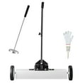 thumbnail image 1 of KFFKFF 24" Wheeled Magnetic Sweeper, 50 lbs Holding, Includes Telescoping Magnet Tool, Handle Adjusts, Ideal for Collecting Nails & Screws in Workshops, Garages, and Yards, 1 of 9