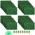 thumbnail image 1 of SKYSHALO 24PCS 24"x16" Artificial Boxwood Panels for 62 SQ Feet, Boxwood Hedge Wall Panels, Artificial Grass Backdrop Wall 1.6", Privacy Hedge Screen UV Protected for Outdoor Indoor Garden Fence, 1 of 9