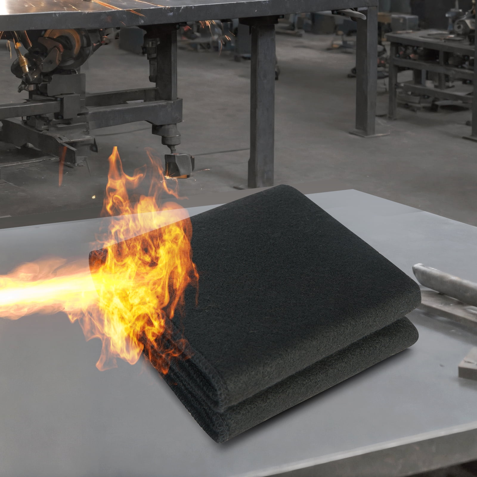 SKYSHALO 27"x12" Welding Blankets Flame Mat Up To 1800°F 1 Pack Retardant Welding