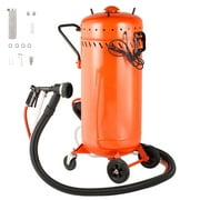 KFFKFF 28 Gallon Sand Blaster with Vacuum, 1200W Dust Control System, Abrasive Reuse Capability, 60-110 PSI, Durable Blasting Equipment