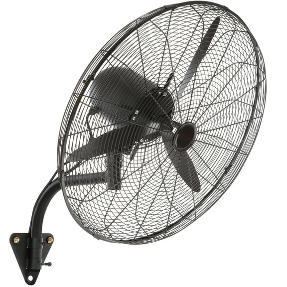 KFFKFF 29.5'' 3 Speed Waterproof Wall-Mount Misting Fan Oscillating Metal Fan