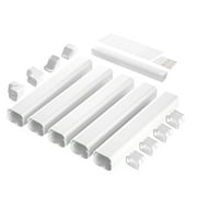 SKYSHALO 3 Inch Wide 10 ft Pipe Cover Cover Kit for Mini Split/Central Air Conditioner PVC