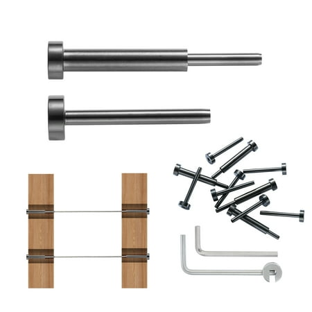 KFFKFF 30 Pack Invisible Cable Railing kit T316 Stainless Steel 1/8" Stud End
