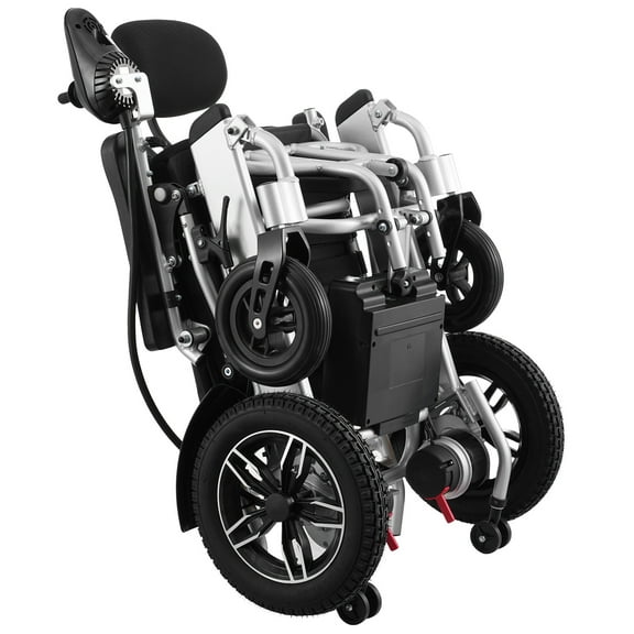 KFFKFF 300 lbs Foldable Electric Wheelchair Adjustable Motorized Power Backrest