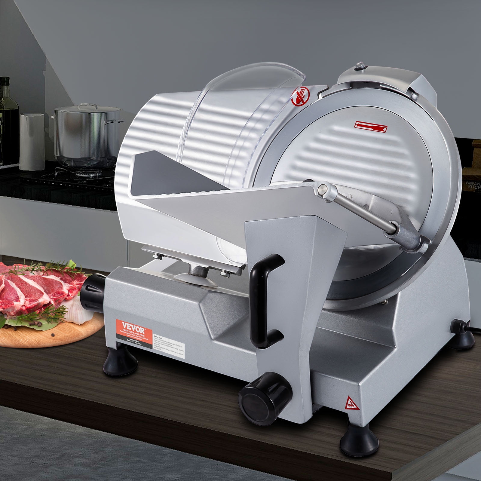 KFFKFF 320W Commercial Electric Meat 12" Blade Slicer Deli Food Cutter 350-400RPM