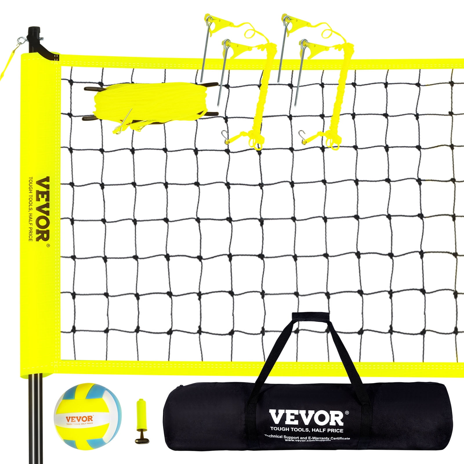 SKYSHALO 32x3ft Outdoor Portable Volleyball Net Set System Quick