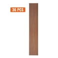 thumbnail image 1 of SKYSHALO 36 Pieces Self Adhesive Vinyl Floor Tiles Dark Brown Wood Grain 2.5mm Thick, 1 of 9