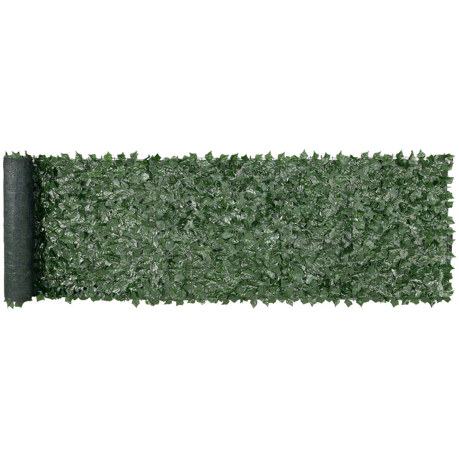 KFFKFF 39"x158" Artificial Faux Ivy Leaf Fence Screen with Mesh Cloth Backing