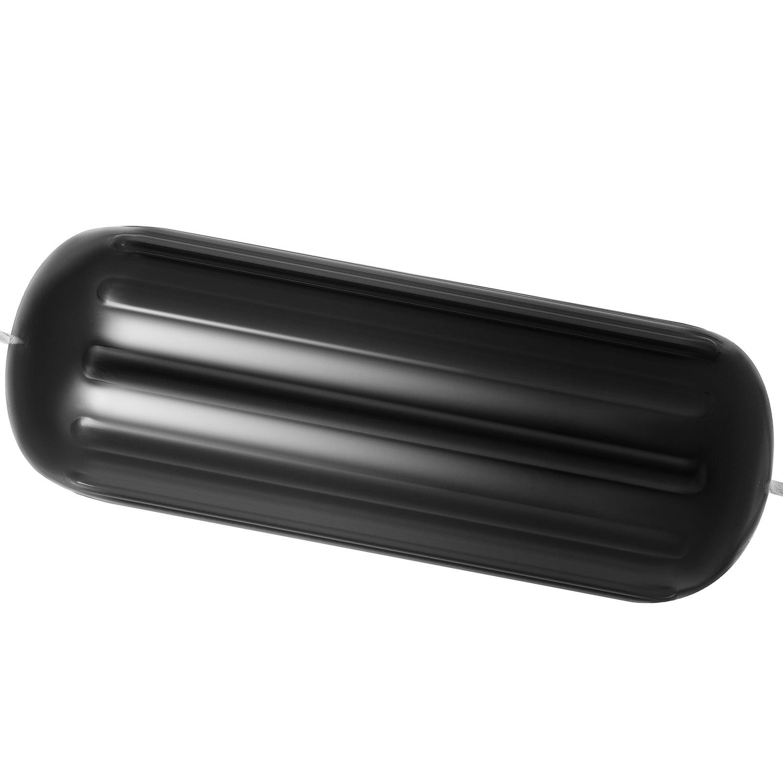 SKYSHALO 4 Ribbed Boat Fenders 10 x 28 inch Boat Fenders Bumpers Black Center Hole Bumpers