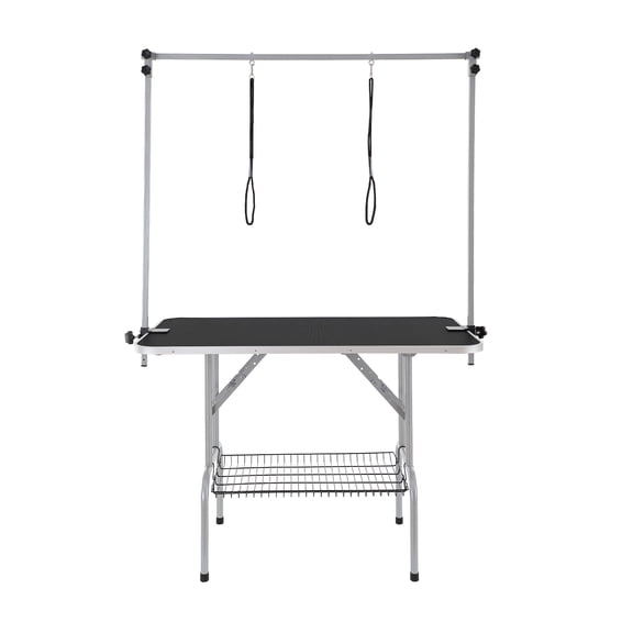SKYSHALO 46'' Pet Dog Grooming Table Arms x 2 w/ Clamp Foldable Adjustable Height