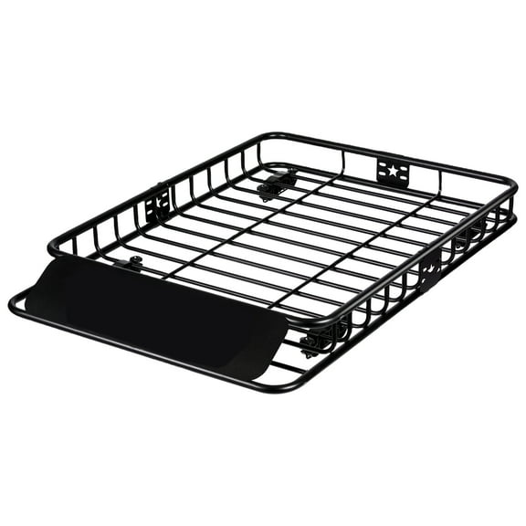 KFFKFF 46"x36"x4.5" Roof Rack Cargo Basket 200 LBS Capacity for SUV Truck Cars