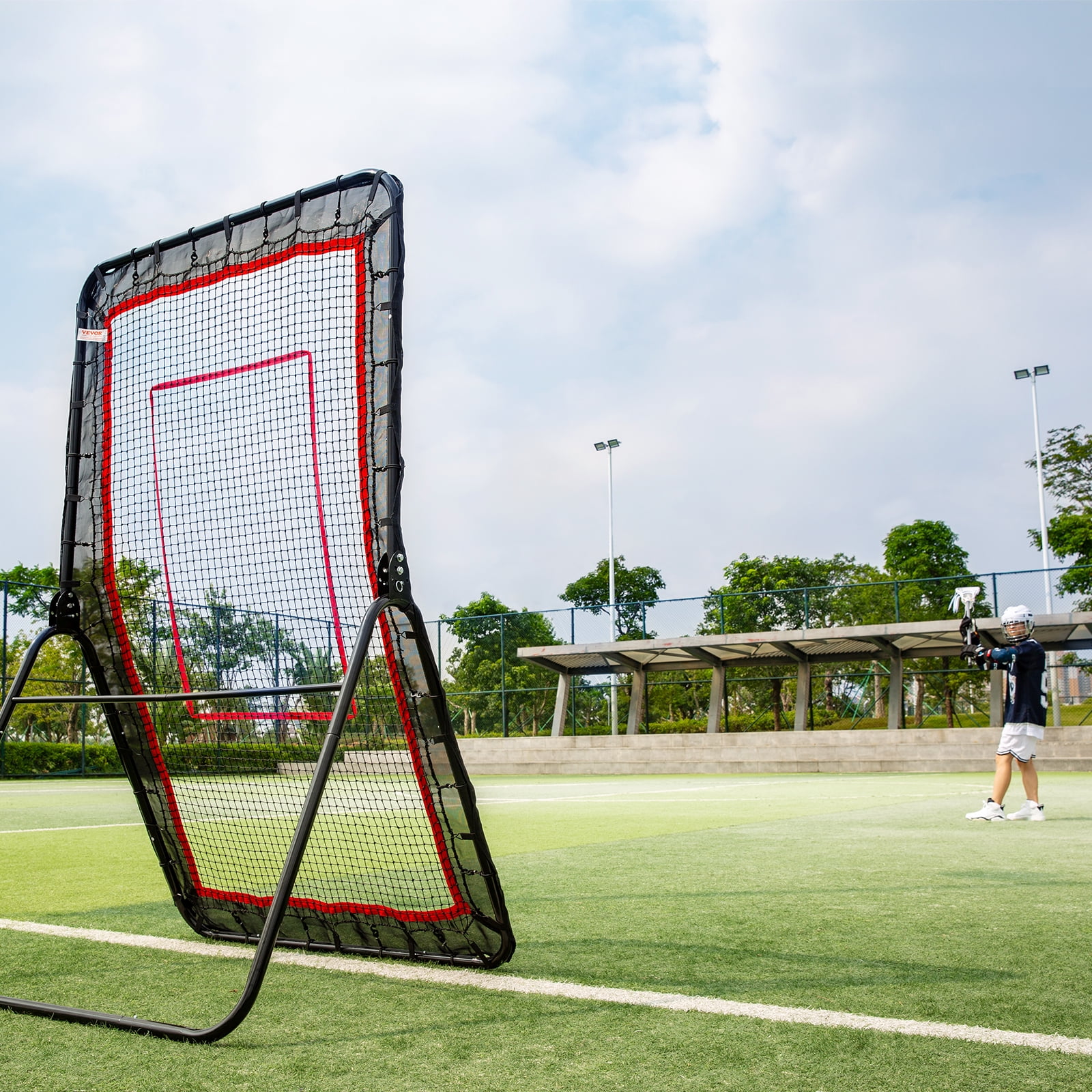 SKYSHALO 4x7ft Lacrosse Baseball Rebounder Softball Bounce Pinchback