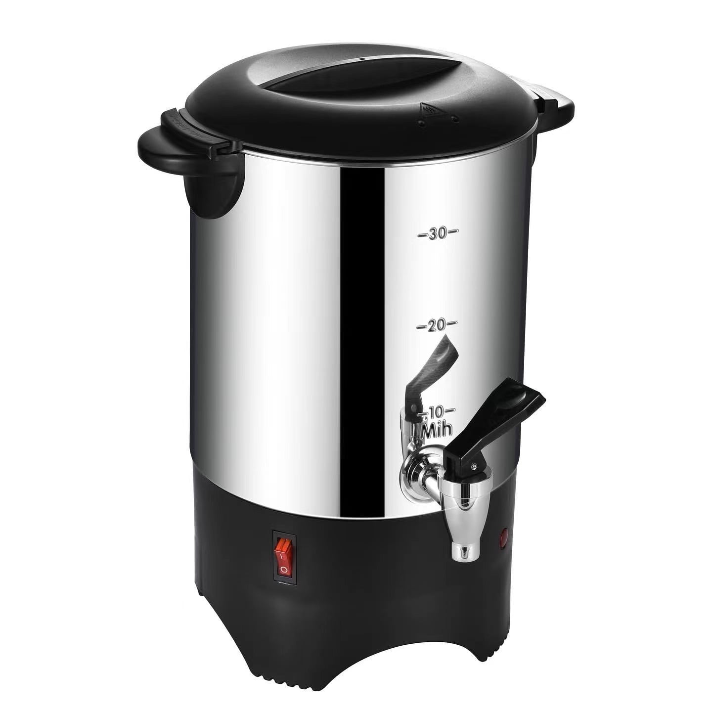 SKYSHALO 50 Cup Coffee Urn and Dispenser, Silver