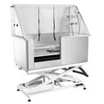 thumbnail image 1 of KFFKFF 50" Pet Bathing Station, Height Adjustable Electric Pet Grooming Tub, 330lbs Load Capacity Dog Washing Station for Home with Sliding Left Door, Faucet, Sprayer and Drain Kit, 1 of 10