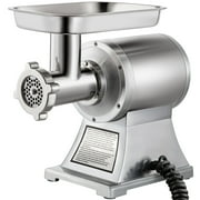 VEVOR 550lbs/H Electric Meat Grinder,1100W Commercial Sausage Stuffer Filler Stainless Steel 220 RPM 1.5HP for Industrial and Home Use, 550LB, Sliver