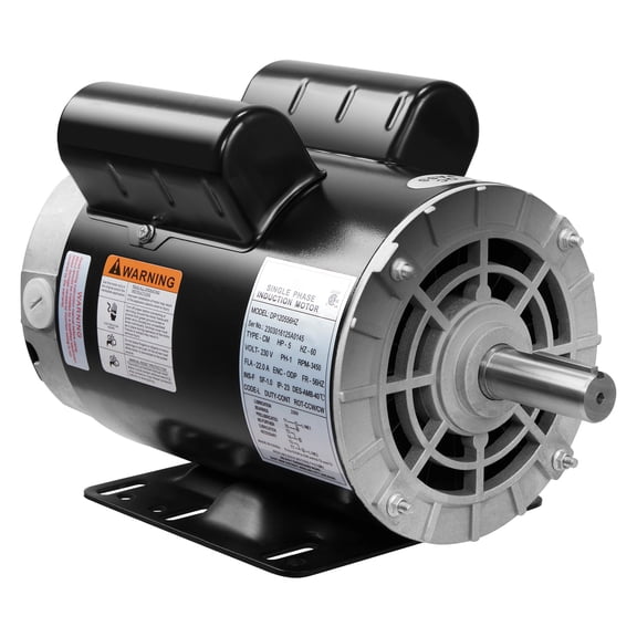 SKYSHALO 5HP Air Compressor Electric Motor, 230V 22 Amps, 56HZ Frame 3450RPM, 7/8" Keyed Shaft, CW/CCW Rotation, 2.25" Shaft Length for Air Compressors Has Obtained CSA Certification