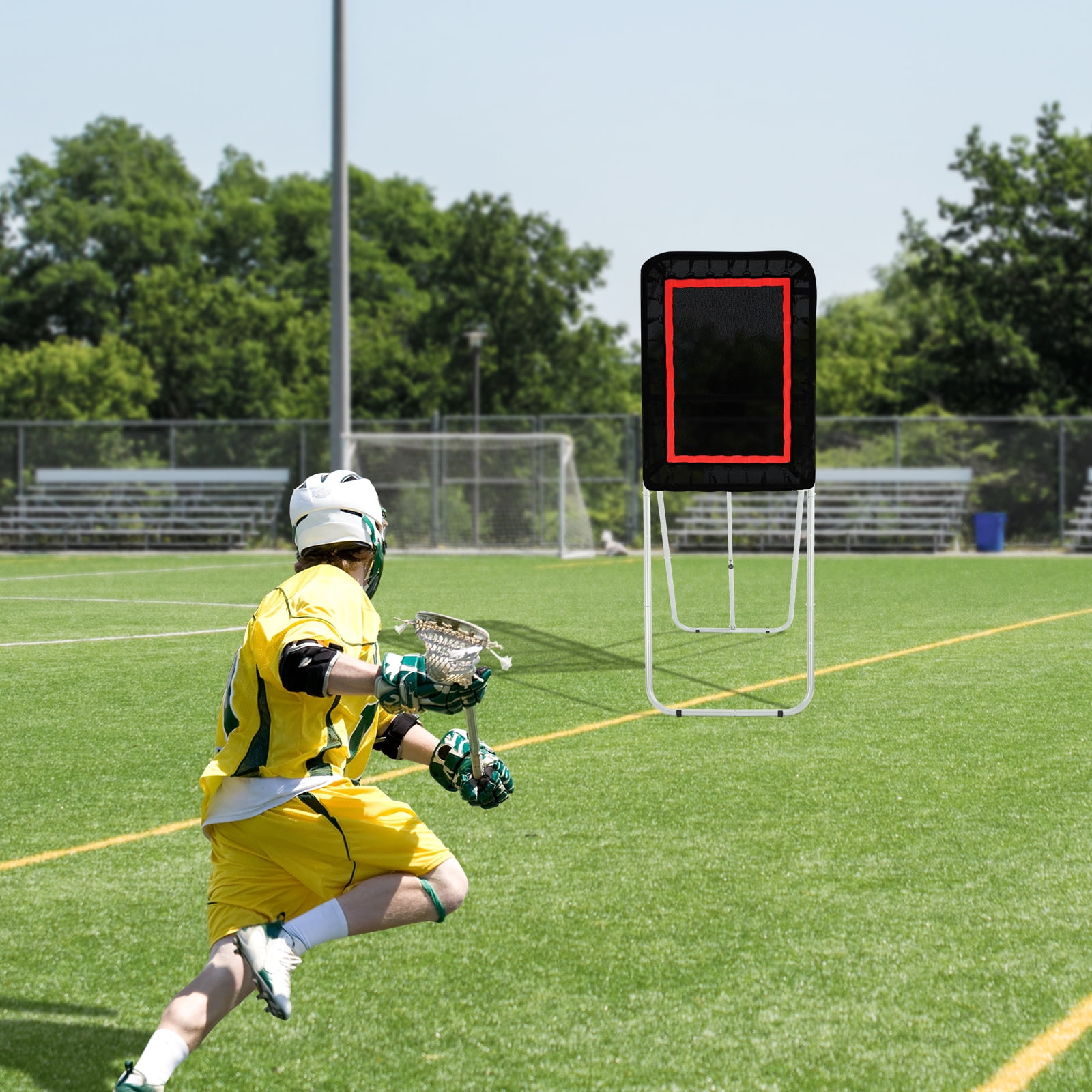 SKYSHALO 5x7ft Lacrosse Baseball Rebounder Softball Bounce Pinchback