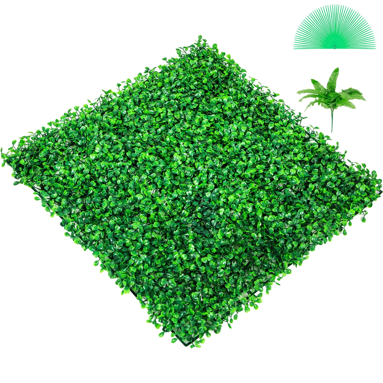 KFFKFF Artificial Boxwood Hedge Wall Panels (6pcs) 20"x20"