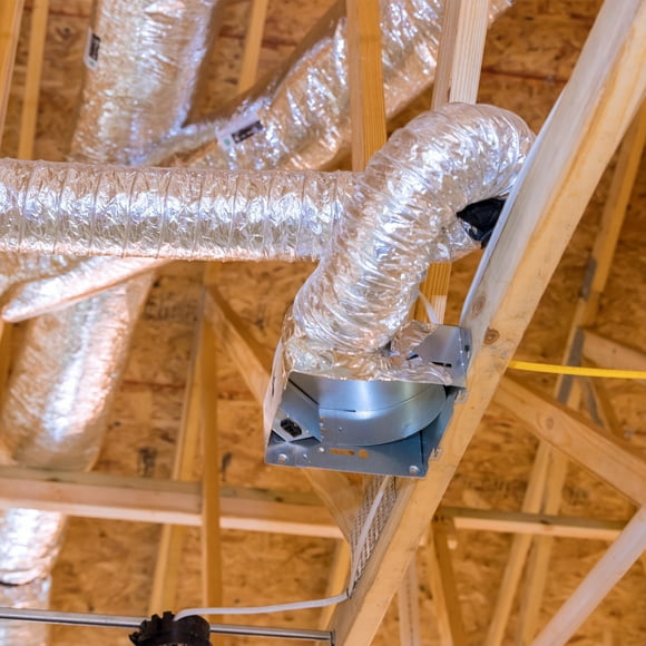 KFFKFF 6in x 25ft Insulated Flexible Duct Dryer Vent Hose HVAC Ventilation R-4.2