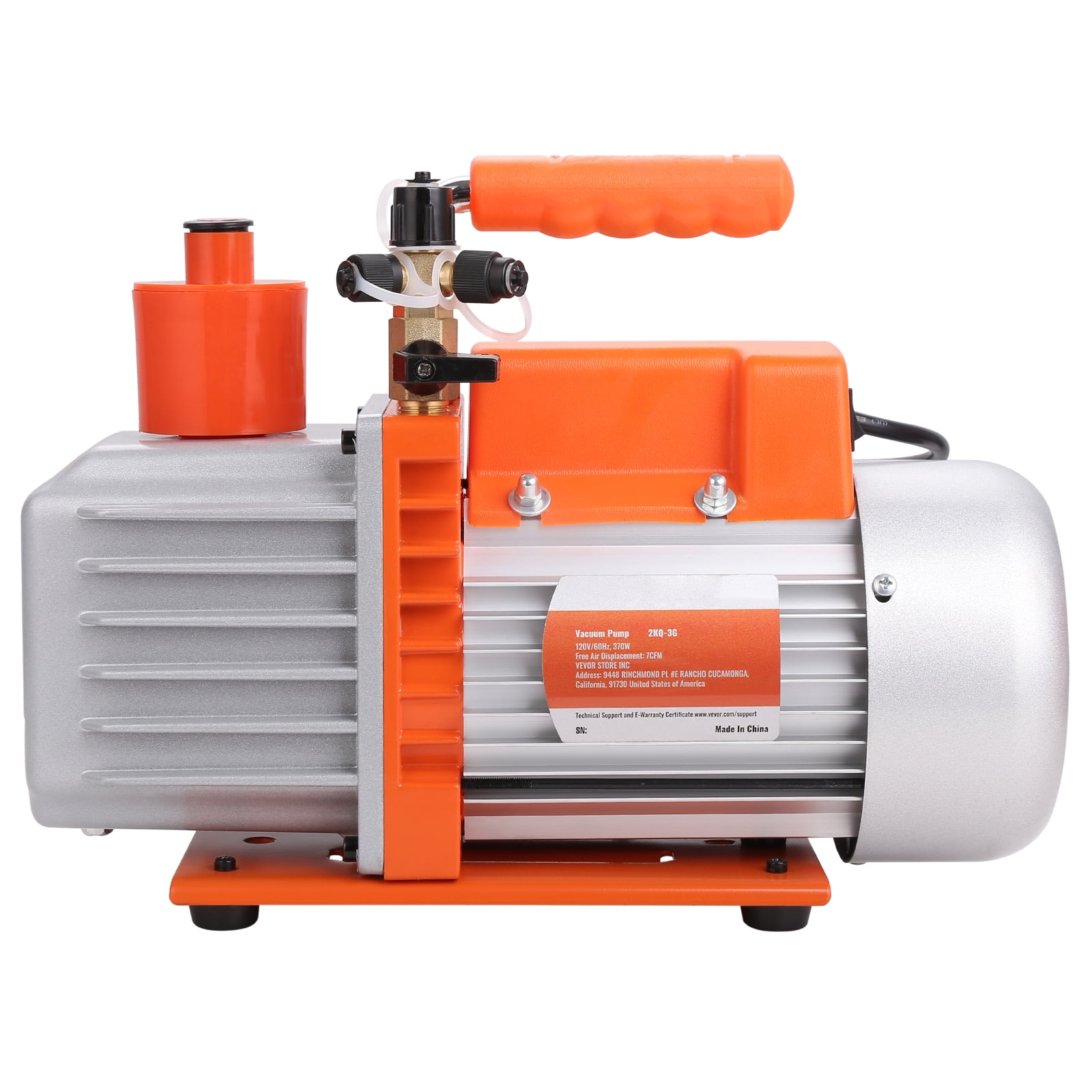 KFFKFF 7 CFM Vacuum Pump Air Conditioning Vacuum Pump 2 Stage Rotary Vane HVAC