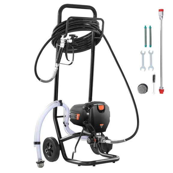 KFFKFF 750W Mobile Airless Paint Sprayer, 3000PSI Electric Sprayer for Efficient Painting, Suitable for Indoor & Outdoor Furniture, Walls, and Fences, Achieves Smooth, Uniform Coverage