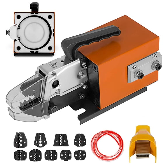 SKYSHALO AM-10 Pneumatic Crimping Tools for Kinds of Terminals 10 Sets of Dies