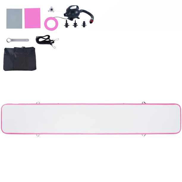 SKYSHALO Air Rail 20ft Inflatable Fitness Drum Gymnastics Mat with Pump