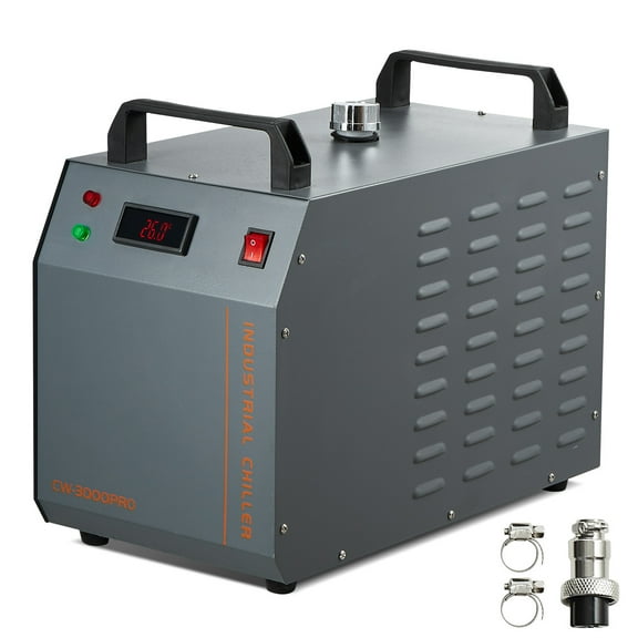 KFFKFF Air-cooled Industrial Water Cooling 12L 18L/min Laser Chiller CW-3000(PRO)