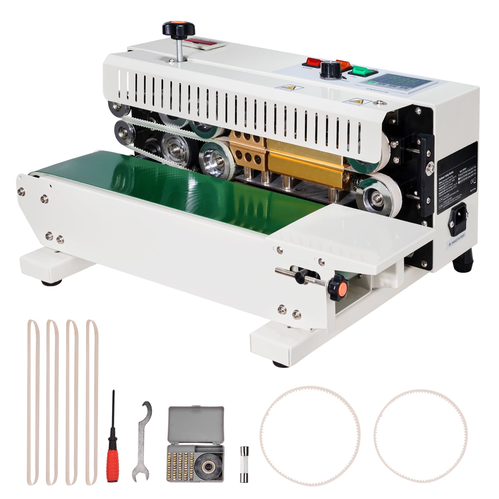 KFFKFF Bag Sealer, Horizontal Continuous Band with Adjustable 6-12mm ...