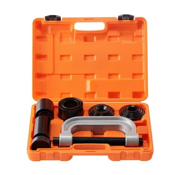 KFFKFF Ball Joint Press Kit, 10-Piece Set, C-Press Removal & Installation Tools, Suitable for Majority of 2WD & 4WD Vehicles, Durable Auto Repair Equipment,Orange