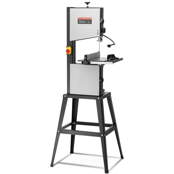 SKYSHALO Band Saw with Stand Benchtop Bandsaw, 9.65 in, 370W Two-Speed Adjustable