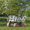 SKYSHALO 500 lbs Beach Fishing Cart, Utility Trolley with Balloon Tires