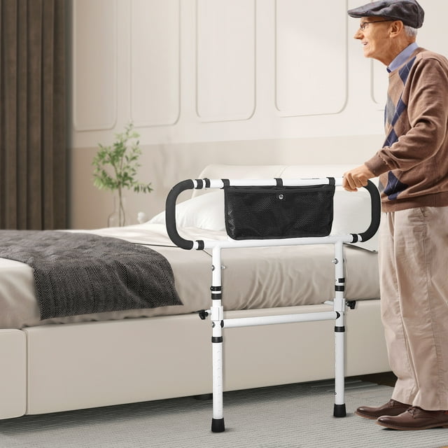 SKYSHALO Bed Rails for Elderly Adults 180° Foldable Bed Rails for