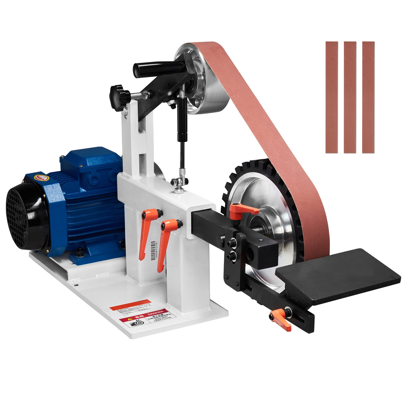 SKYSHALO Belt Sander Grinder, 72x2-Inch, with Variable Speed and VFD, 1500W 2HP, Includes 3 Grinding Molds & 3 Sanding Belts for Metalwork and Knife SKYSHALO Belt Sander Grinder, 72x2-Inch, with Variable Speed and VFD, 1500W 2HP, Includes 3 Grinding Molds & 3 Sanding Belts for Metalwork and Knife