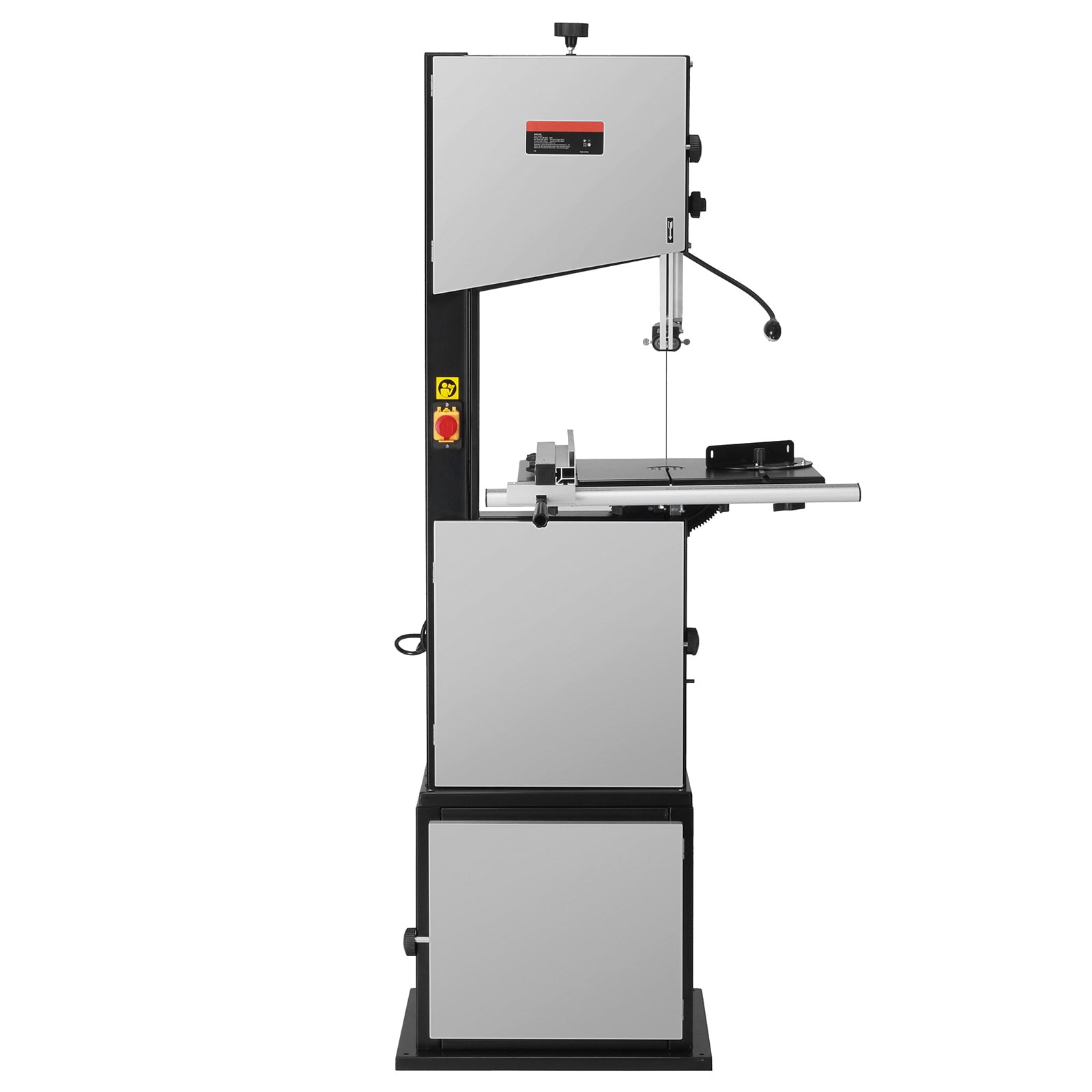 SKYSHALO Benchtop Band Saw, 14-Inch, Adjustable Speeds from 480 to 960 RPM, 1100W 1.5HP Motor, Includes Work Light, Stand, and Miter Gauge for Wood and Aluminum Crafting