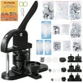 thumbnail image 1 of KFFKFF Button Maker, 1/1.25/2.28 inch(25/32/58mm) 3-IN-1 Pin Maker with 300pcs Button Parts, Ergonomic Arc Handle Punch Press Kit, Button Maker Machine with Panda Magic Book, For Children DIY Gifts, 1 of 9
