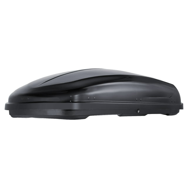 KFFKFF Car Roof Storage Box, 8 Cu Ft Capacity, Durable ABS Material, DualOpening System
