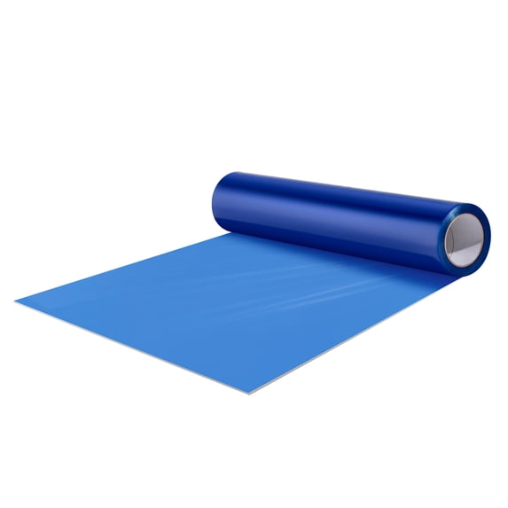 SKYSHALO Carpet Guard Film, 24" x 200' Surface Protection Roll, Self-Stick Polyethylene for Floors, Ideal for Construction & Renovation, Blue