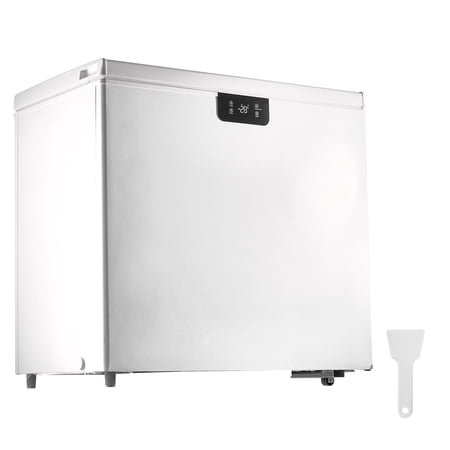 SKYSHALO Chest Freezer, 7 Cu.ft / 198 L, Space-Saving Deep Freezer with Top Open Door, Includes 2 Baskets & Adjustable Temperature Control, Efficient & Quiet Operation, White