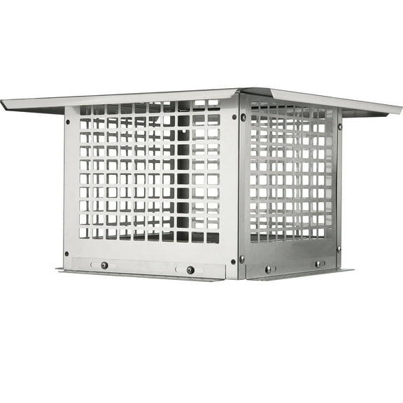 SKYSHALO Chimney Cap, 12x12 inch, 304 Stainless Steel, Stable & Useful Add-ons, Simple Setup, Compatible with External Clay Flue Tiles, Silver
