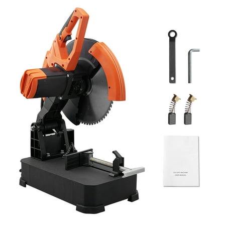 SKYSHALO Chop Saw, 14"/355mm Blade Diameter Cut Off Saw, 2800W 1200RPM Steel Cutting Machine, 0-45° Adjustable Dry Cut Chop Saw, Cam-Lock Handle, For Quick & Accurate Miter Angles, Corded