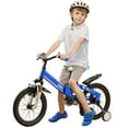 thumbnail image 1 of KFFKFF Collapsible Children's Balance Bicycle, 16" Durable High-Carbon Frame, Adjustable Seat & Handles, Air-Filled Tires, Compact Riding Toy for 5-8 Year Olds, Supports up to 99LBS, 1 of 9