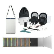 KFFKFF Collapsible Gold Prospecting Gear, 50" 23-Piece Set Including Gold Pan, Classifier, Magnetic Separator, Backpack & Extras