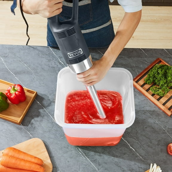 KFFKFF Commercial Immersion Blender - Heavy Duty Hand Mixer with 750W Variable Speed