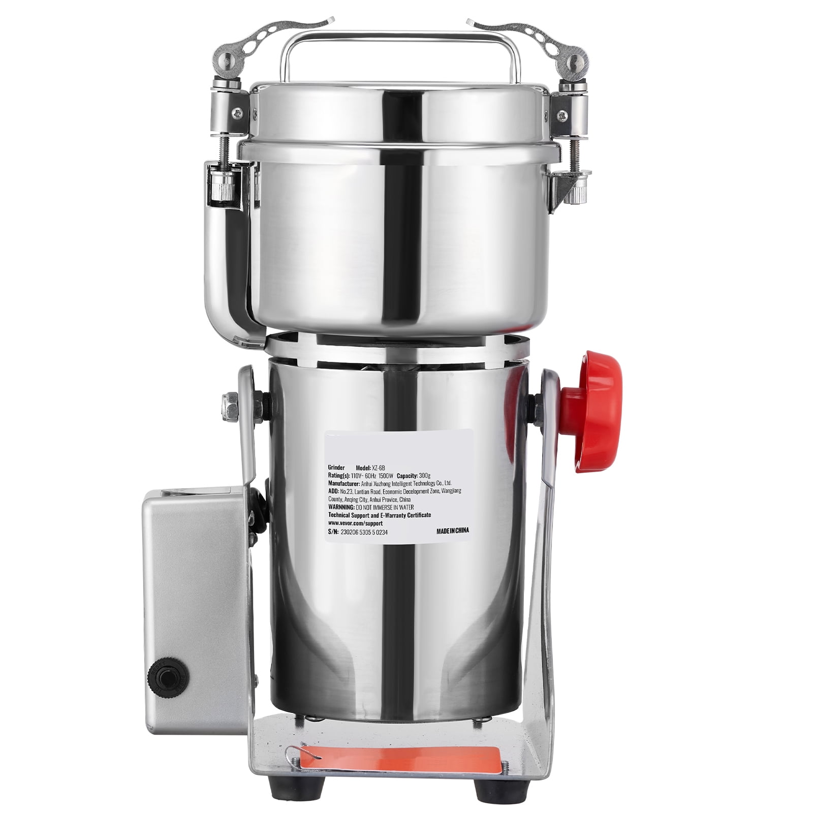 KFFKFF Commercial Spice Grinder Electric Grain Mill Grinder 700g High Speed